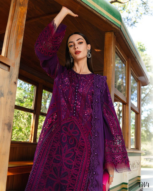 Maria B | Dhanak 3PC Heavy Embroidered Suit