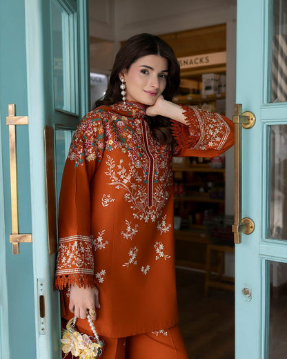 BATIK | Dhanak 3PC Embroidered Unstitched Suit