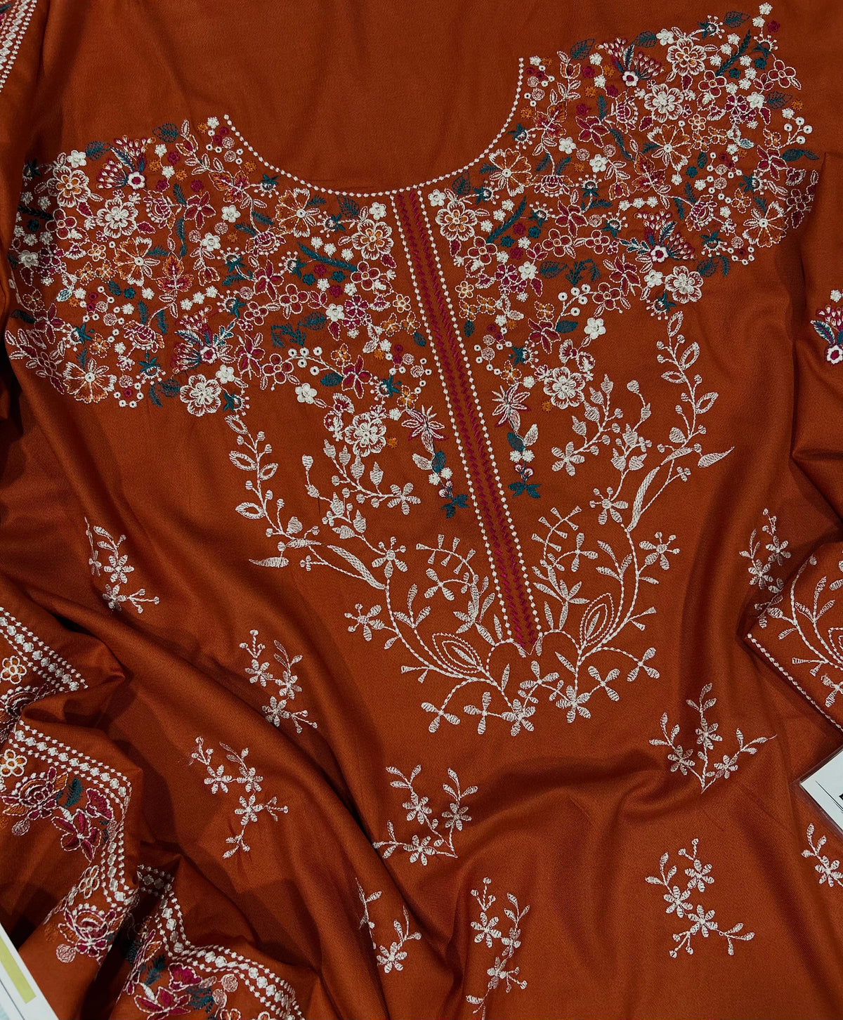 BATIK | Dhanak 3PC Embroidered Unstitched Suit