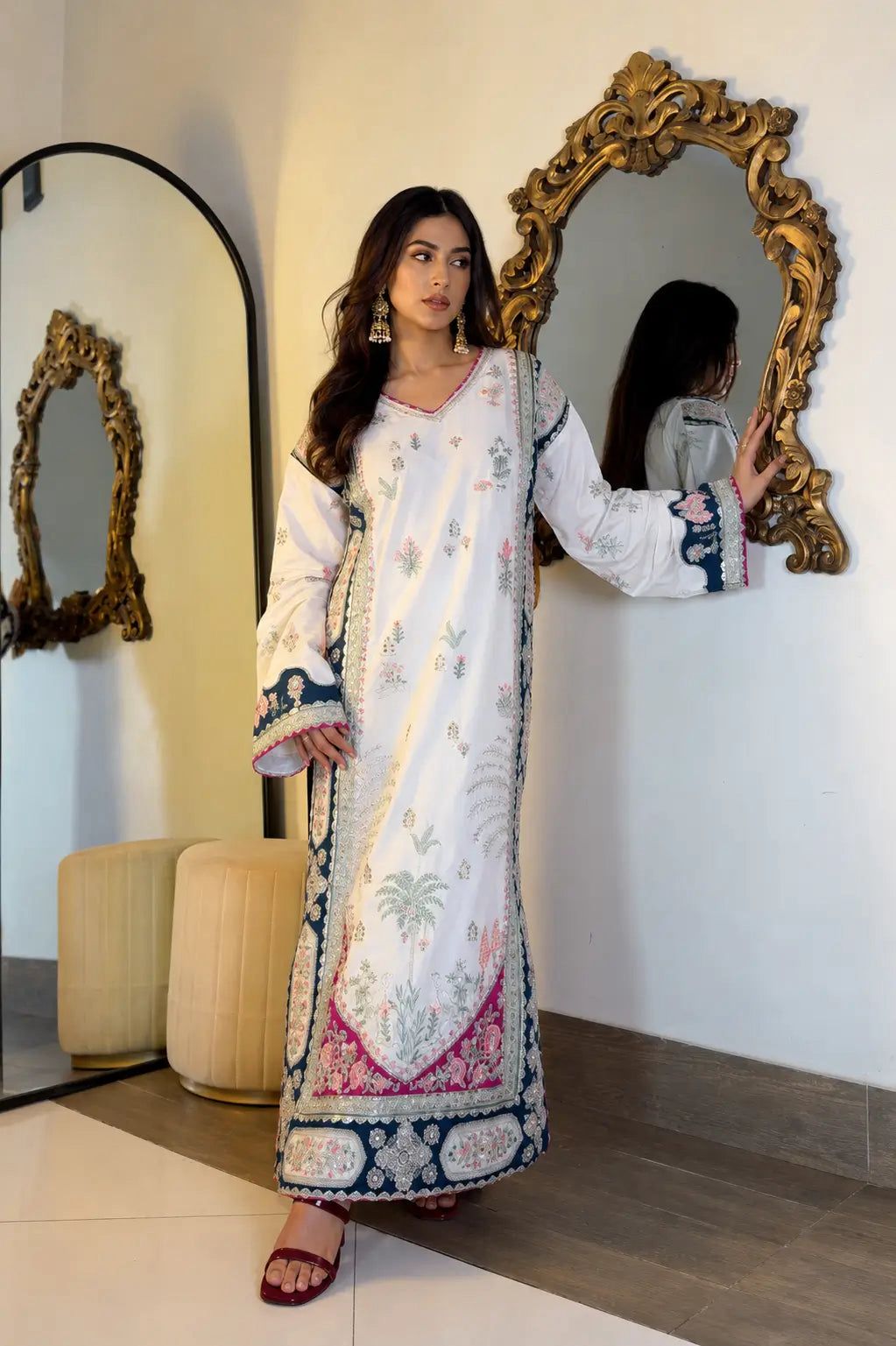 Ethnic | Silk 3PC Heavy Embroidered Suit