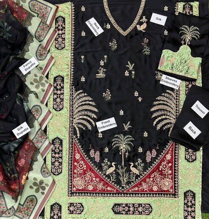 Ethnic | Silk 3PC Heavy Embroidered Suit