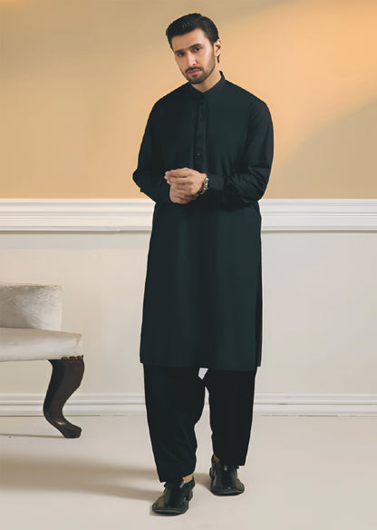 Gul Ahmed Silver Finish Cotton Men's Unstitched Suit