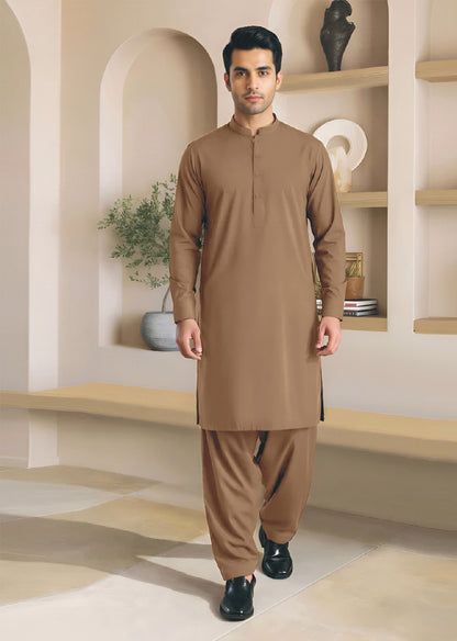 Gul Ahmed Silver Finish Cotton Men's Unstitched Suit