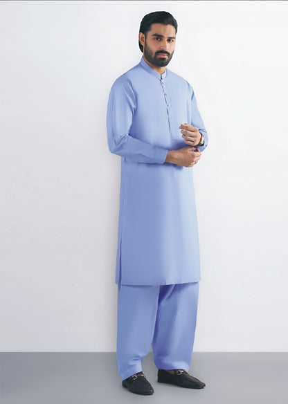 Gul Ahmed Silver Finish Cotton Men's Unstitched Suit