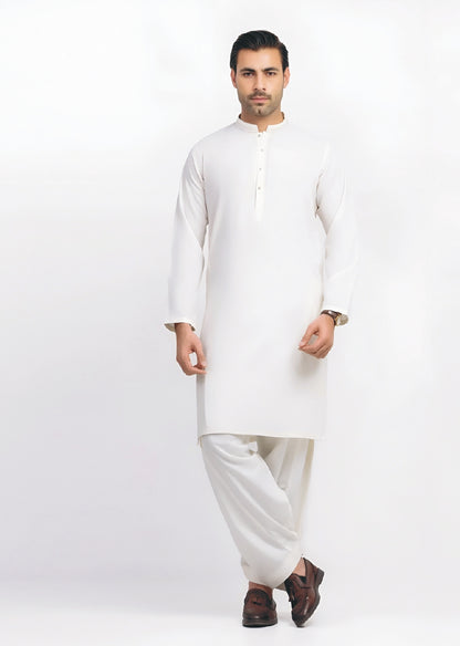 Gul Ahmed Silver Finish Cotton Men's Unstitched Suit