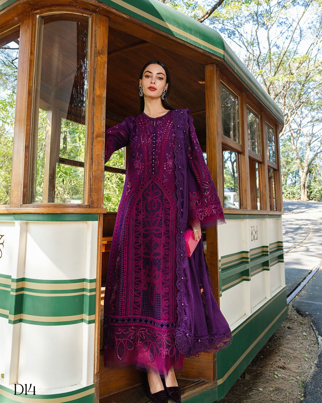 Maria B | Dhanak 3PC Heavy Embroidered Suit