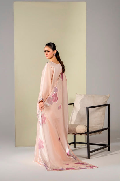 Sheesha Silk Luxury Pret 3PC Embroidered Suit with Sharara