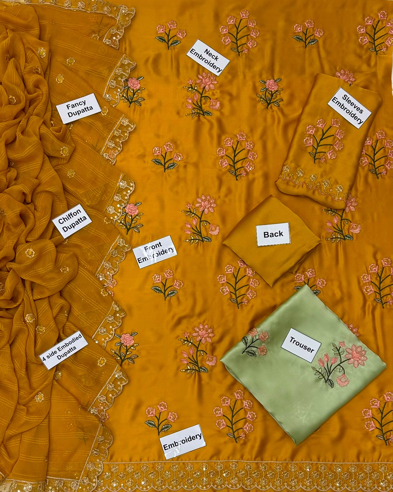 Zainab Chottani – Unstitched 3 Piece Suit