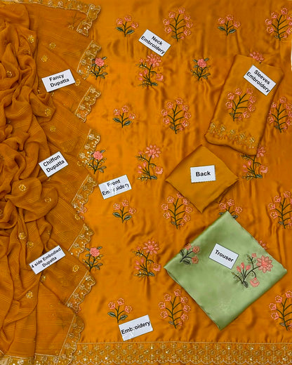 Zainab Chottani – Unstitched 3 Piece Suit