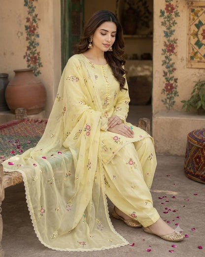 Aneelas – Unstitched 3 Piece Embroidered Suit