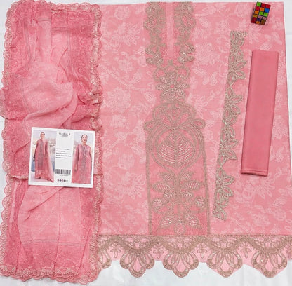 Maria B – Unstitched 3 Piece Suit