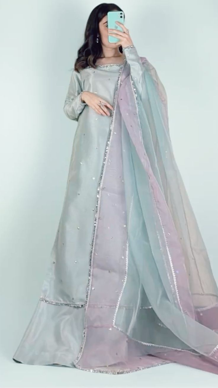 Long Shirt With Wide Trouser & Dupatta