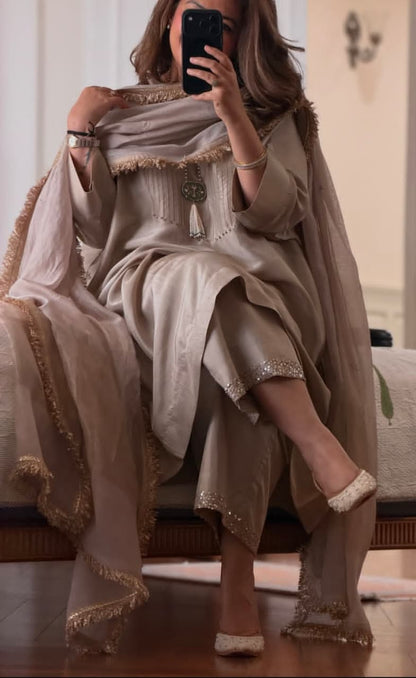 Embroidered 3 Piece Suit