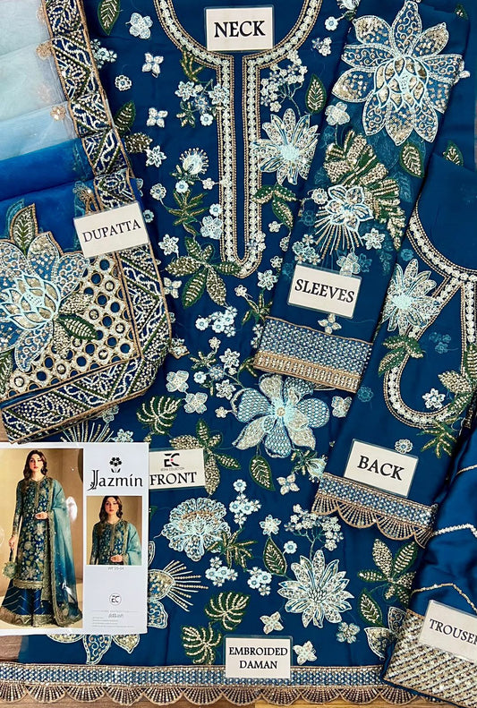 Jazmin - Unstitched 3 Piece Suit