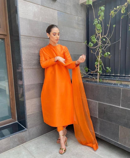 3 Piece Suit with Matching Dupatta